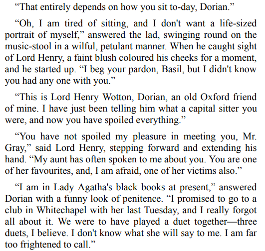 The Picture of Dorian Gray by Oscar Wilde 