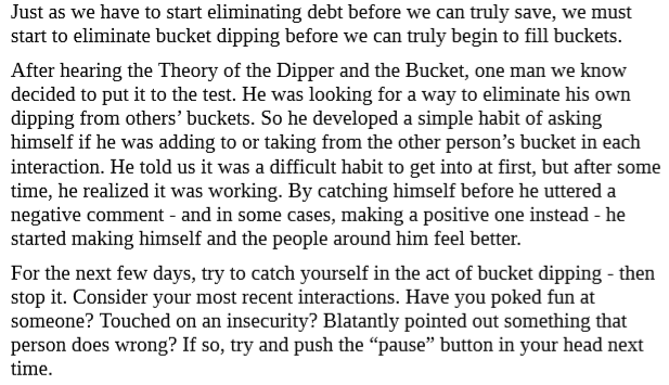 How Full Is Your Bucket by Tom Rath 