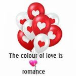 The color of love is romance